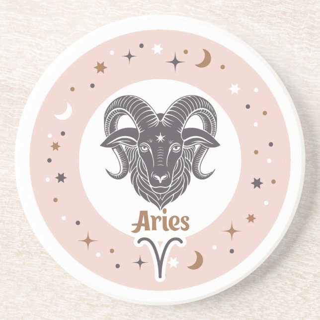 Zodiac Sign Aries Underlägg (Framsidan)