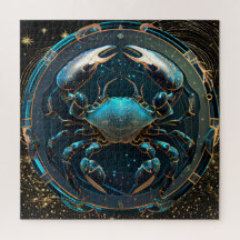 Zodiac Sign Cancer Puzzle, 20" x20" 676 pcs.
