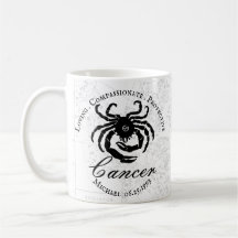 Zodiac Sign Cancer Traits Anpassningsbar Black Whi