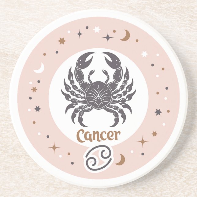 Zodiac Sign Cancer Underlägg (Framsidan)