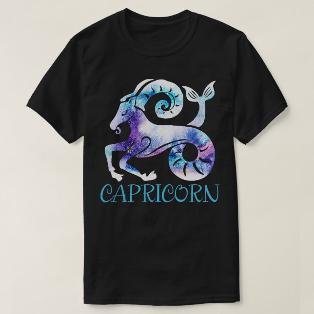 Zodiac Sign Capricorn T Shirt (Design framsida)