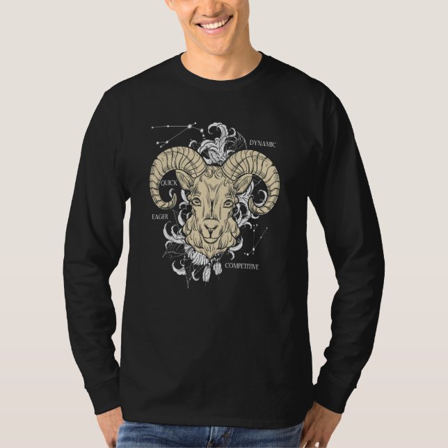 Zodiac Sign Capricorn T Shirt (Framsida)