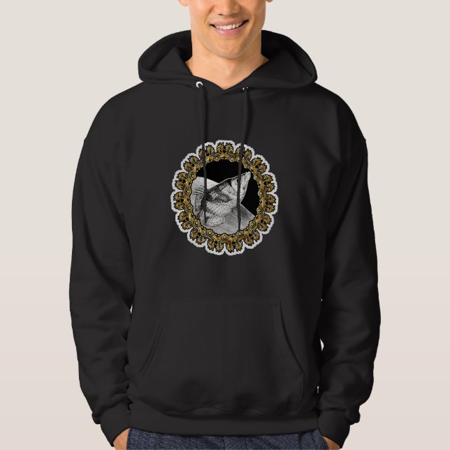 Zodiac Sign Fish Guld Hoodie (Framsida)