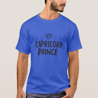 Zodiac Sign Funny Capricorn Prince Graphic Birthda T Shirt