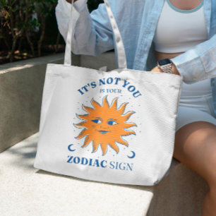 Zodiac Sign Funny Tote Bag Tygkasse