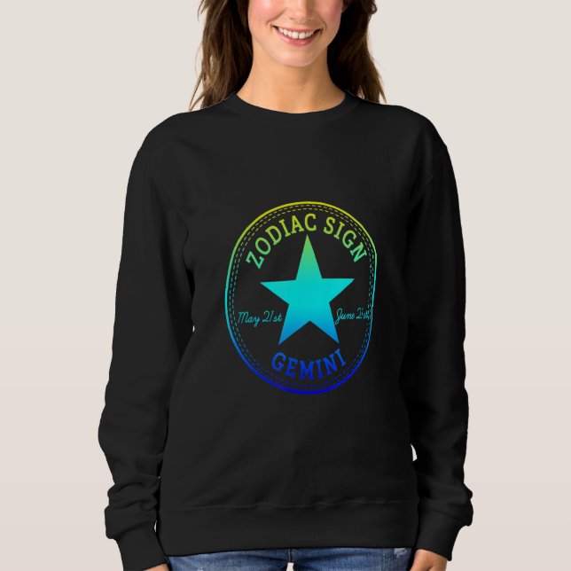 ZODIAC SIGN GEMINI born in May & June Astrology Ho T Shirt (Framsida)