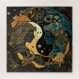 Zodiac Sign Gemini Puzzle, 20"x20" 676 pcs. Pussel