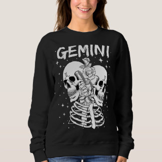 Zodiac Sign Gemini Twin Skeleton T Shirt