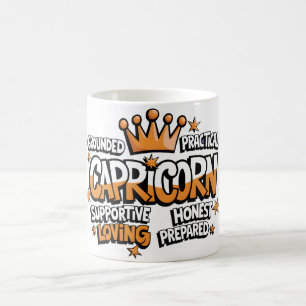 Zodiac Sign Graffiti/Capricorn Kaffemugg