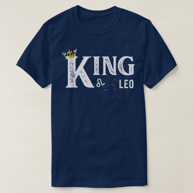 Zodiac Sign Leo Team Normal Kung Leo Zodiac 2594 T Shirt (Design framsida)