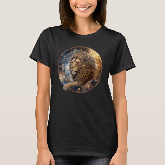 Zodiac Sign LeoLioness T Shirt (Framsida)