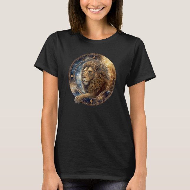 Zodiac Sign LeoLioness T Shirt (Framsida)