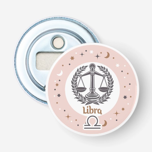 Zodiac Sign Libra Flasköppnare (Framsidan)