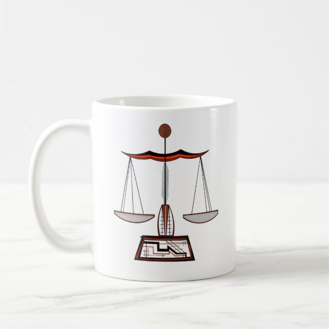 Zodiac Sign Libra Kaffemugg (Vänster)