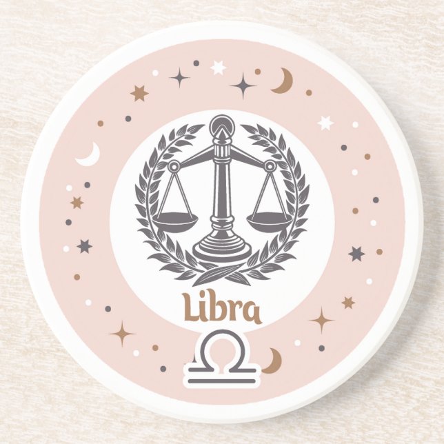 Zodiac Sign Libra Underlägg (Framsidan)