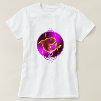 Zodiac Sign Lila Pisces-design T Shirt