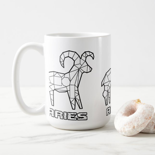 Zodiac Sign Mugg:Aries Kaffemugg (Med munk)