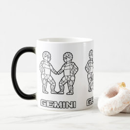 Zodiac Sign Mugg:Gemini Magisk Mugg