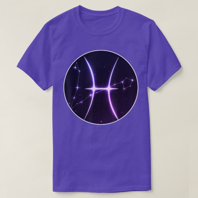 Zodiac Sign Pisces2597 T Shirt (Design framsida)