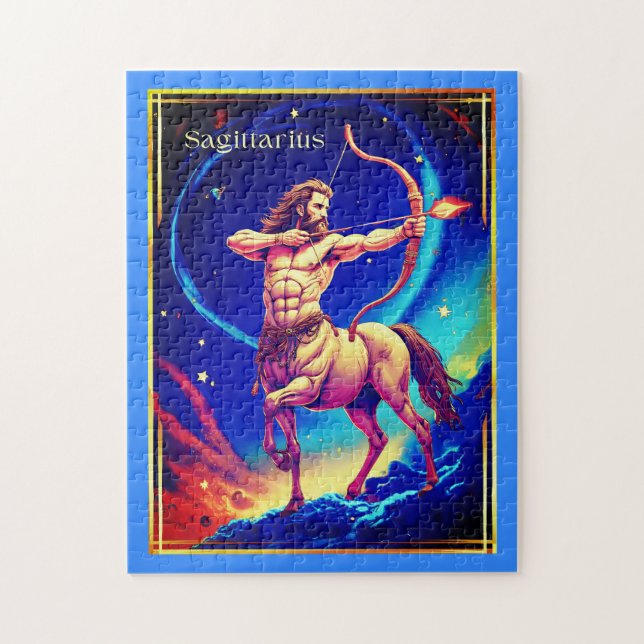 Zodiac Sign Sagittarius as the Celestial Archer Pussel (Vertikal)