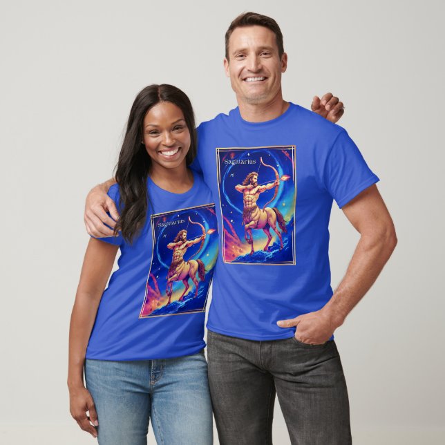 Zodiac Sign Sagittarius as the Celestial Archer T Shirt (Unisex)