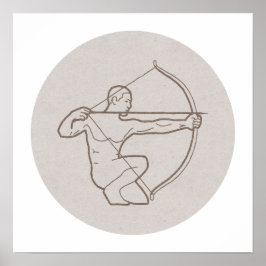 Zodiac sign Sagittarius Poster