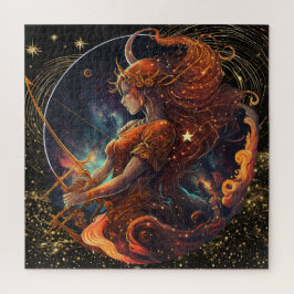 Zodiac Sign Sagittarius Puzzle, 20" x 20" 676 pcs. Pussel