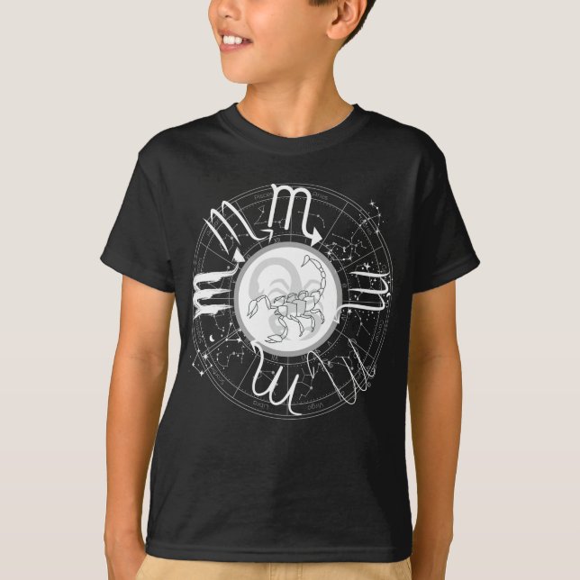 Zodiac Sign Scorpio.b T Shirt (Framsida)