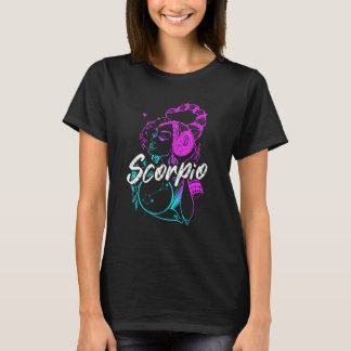 Zodiac Sign Scorpio Beval Girl, född i oktober T Shirt