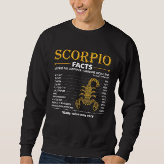 Zodiac Sign Scorpio Facts October November Lång Ärmad Tröja