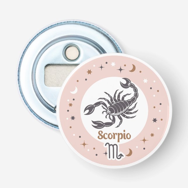 Zodiac Sign Scorpio Flasköppnare (Framsidan)