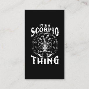 Zodiac Sign Scorpio Horoscope Födelsedag Visitkort
