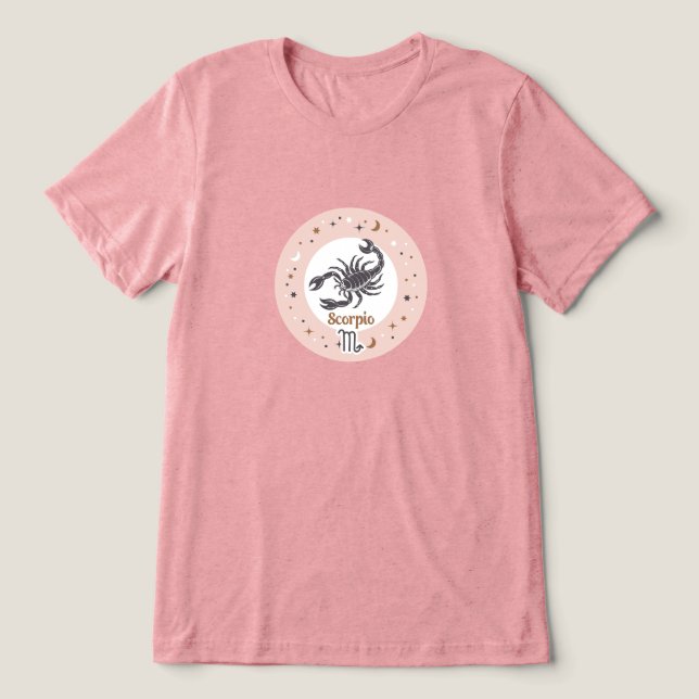 Zodiac Sign Scorpio T Shirt (Design Framsida)