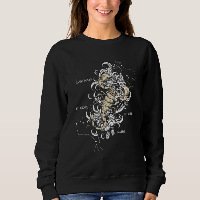 Zodiac Sign Scorpio T Shirt (Framsida)