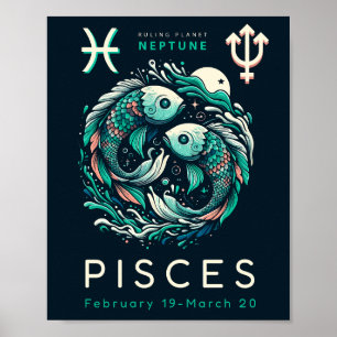 Zodiac Sign Series - Pisces Poster