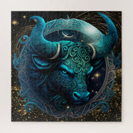 Zodiac Sign Taurus Puzzle, 20" x20" 676 pcs. Pussel