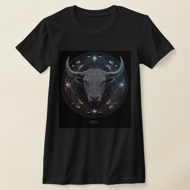 Zodiac Sign Taurus T Shirt (Laydown)