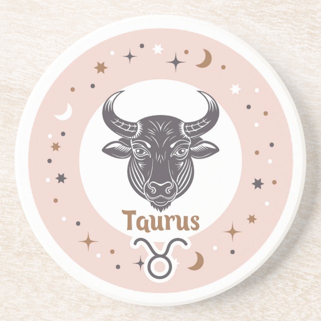 Zodiac Sign Taurus Underlägg (Framsidan)
