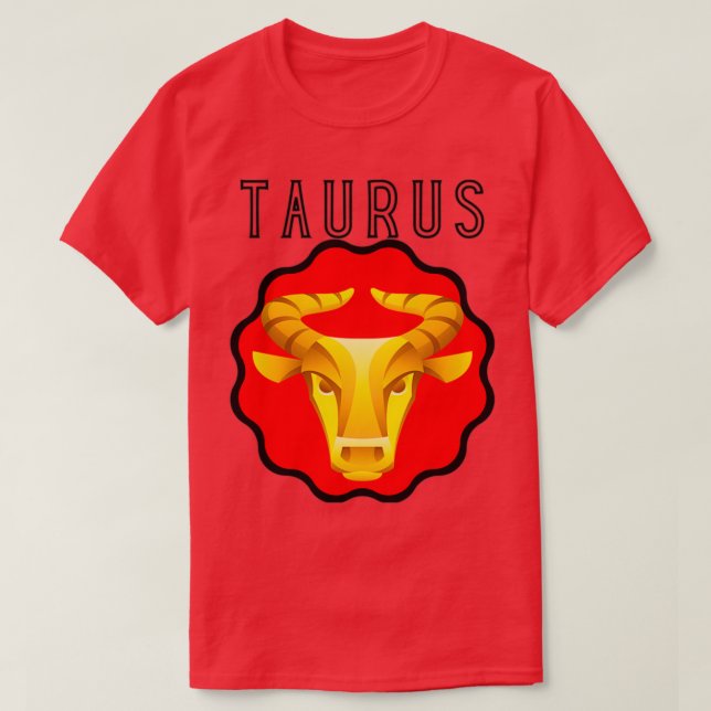 Zodiac Sign Test Taurus Bull 1 T Shirt (Design framsida)