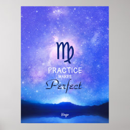 Zodiac Sign Våg Dreamy Star Himlar-citat Poster