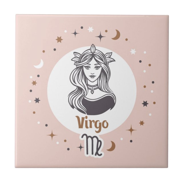 Zodiac Sign Våg Kakelplatta (Framsidan)