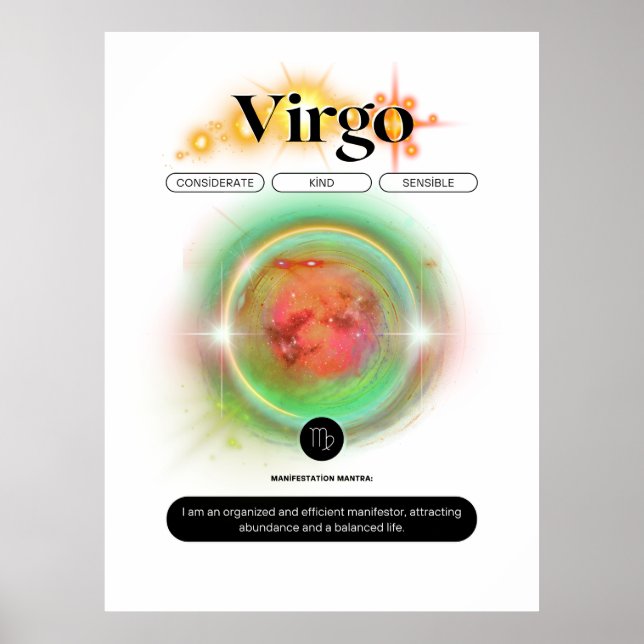 Zodiac Signera Våg Offert Earth Inslag Poster (Framsidan)