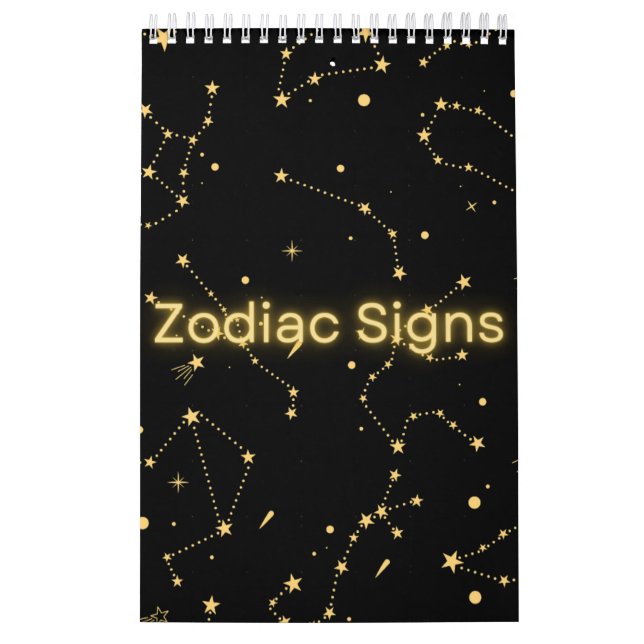 Zodiac signerar den asstrologiska samlingskalender kalender (Omslag)