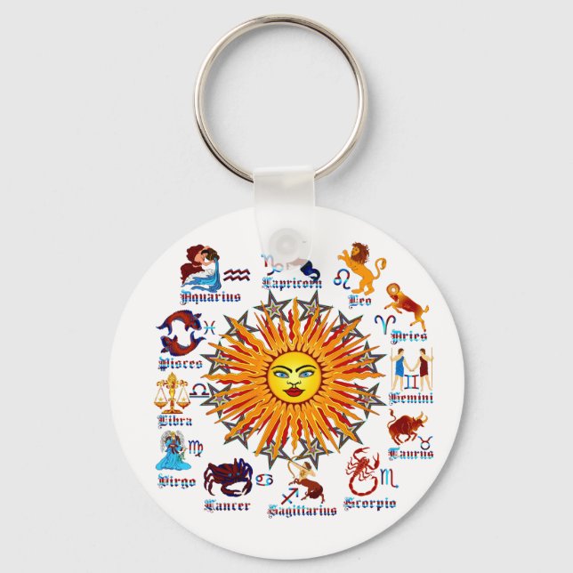 Zodiac-Signs-All-V-1 Nyckelring (Framsida)