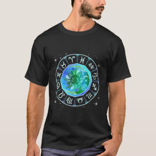 Zodiac Signs Astrology Horoscope Wheel T Shirt