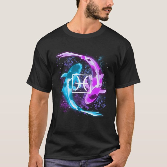 Zodiac Signs Delar Horoscope Astrologer T Shirt (Framsida)