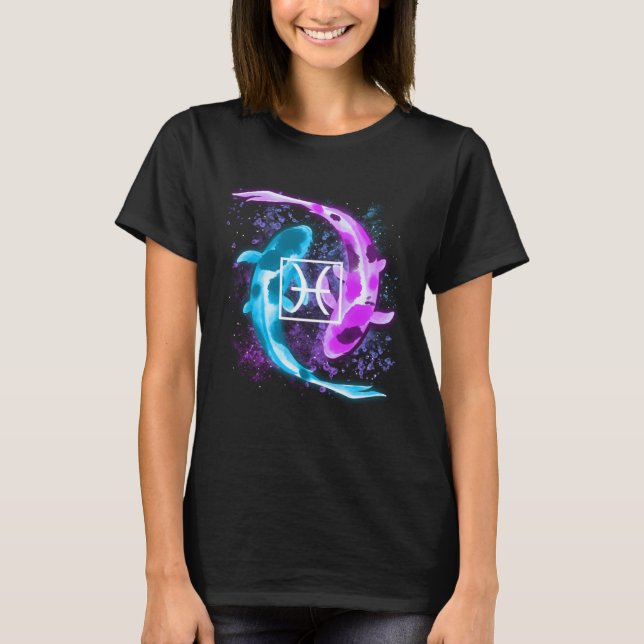 Zodiac Signs Delar Horoscope Astrologer T Shirt (Framsida)