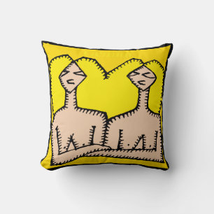 Zodiac Signs Gemini Birthday square Pillow Kudde