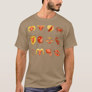 Zodiac Signs Halloween Zodiac Horoscope Astrology  T Shirt