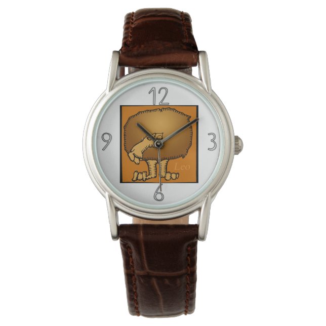 Zodiac Signs Leo Birthday Watch Armbandsur (Framsida)
